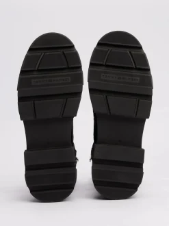 Naisten Kengät, BIKER LEATHER MIX LACE-UP><noscript><img width=