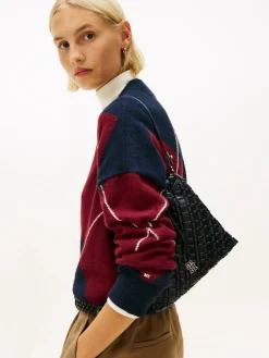 naisten laukku TH BRAIDED SHOULDER BAG,>Tommy Hilfiger Online