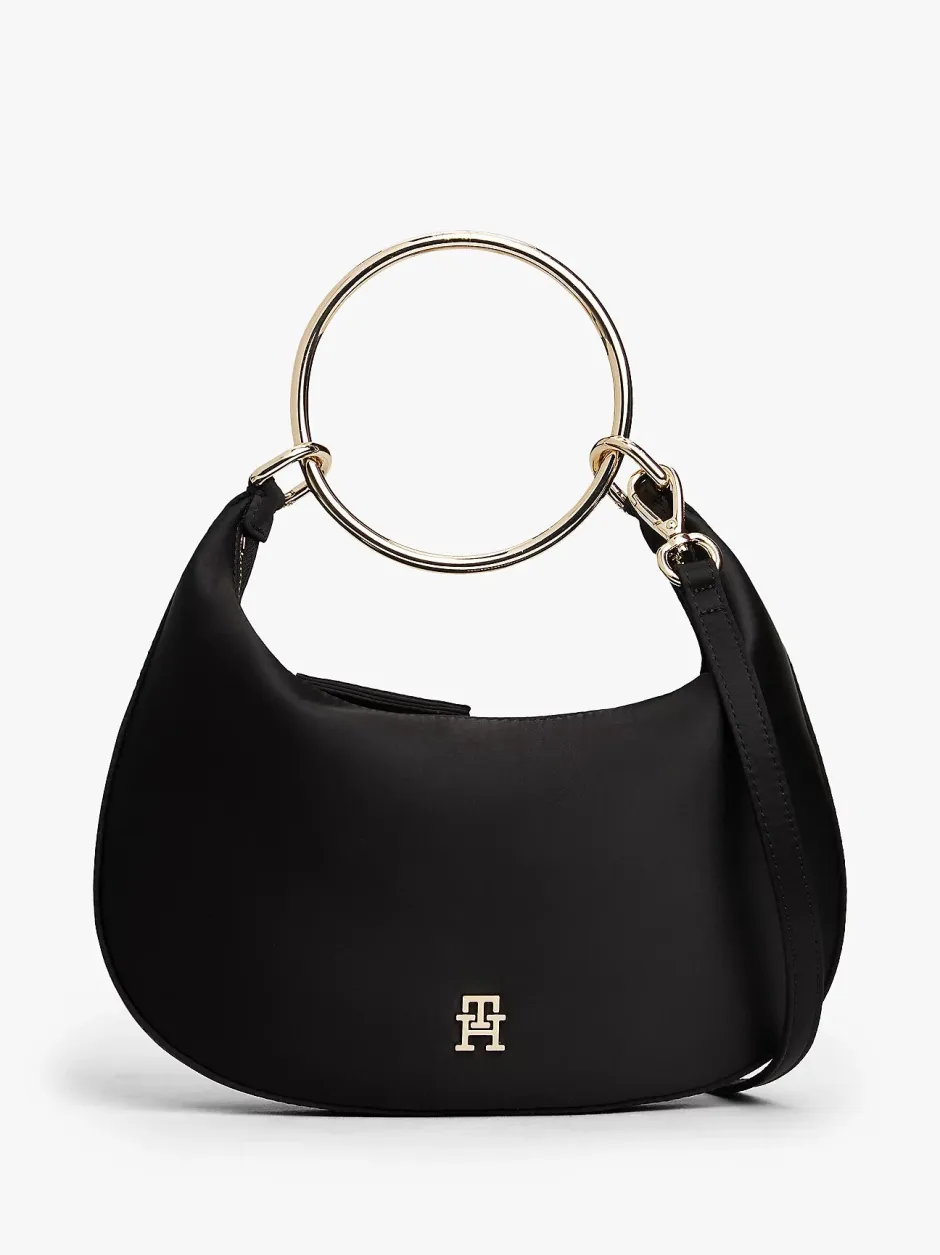 naisten laukku TH BRIGHT BRACELET HOBO SATIN,>Tommy Hilfiger
