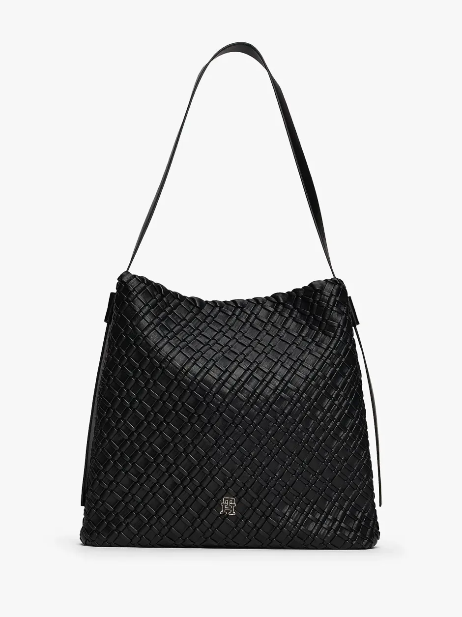 naisten laukku TH BRAIDED MAXI HOBO,>Tommy Hilfiger Hot