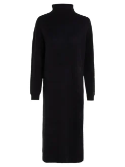 naisten mekko, MD WOOL CASH ROLL-NK MIDI DRESS><noscript><img width=