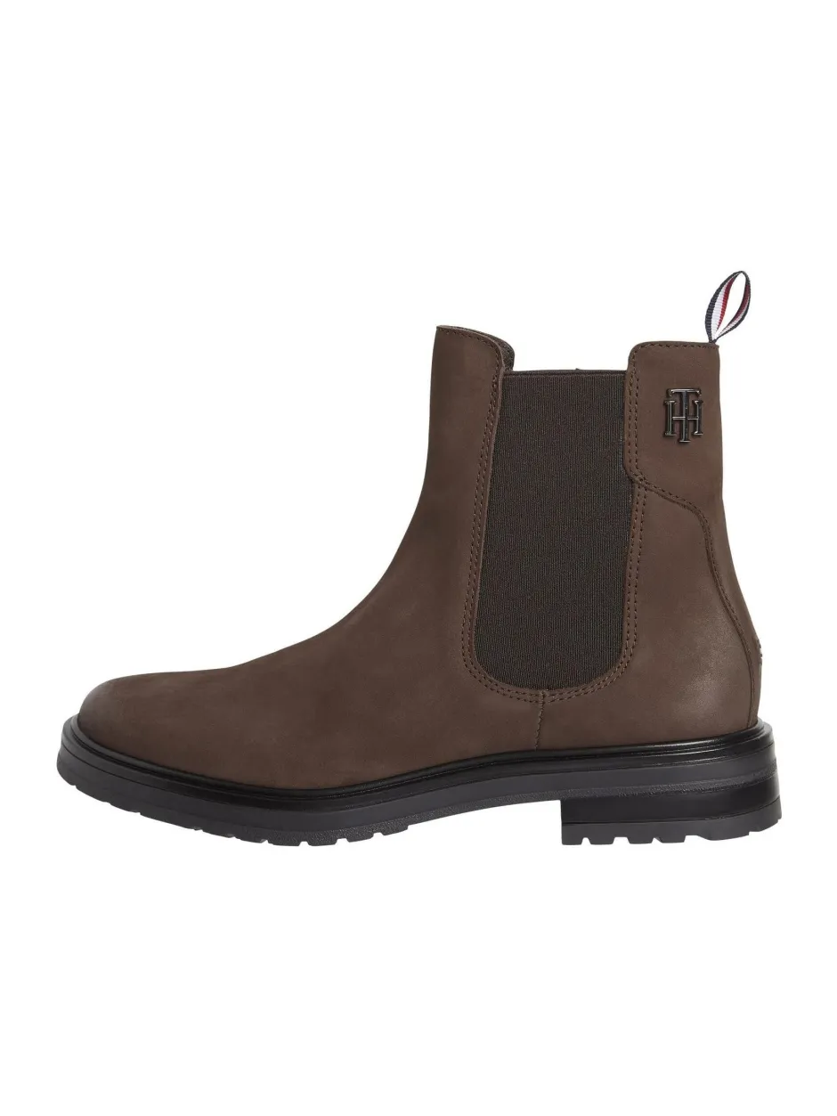 Naisten Nahkakengät AD TH STUD FLAT BOOT>Tommy Hilfiger Sale