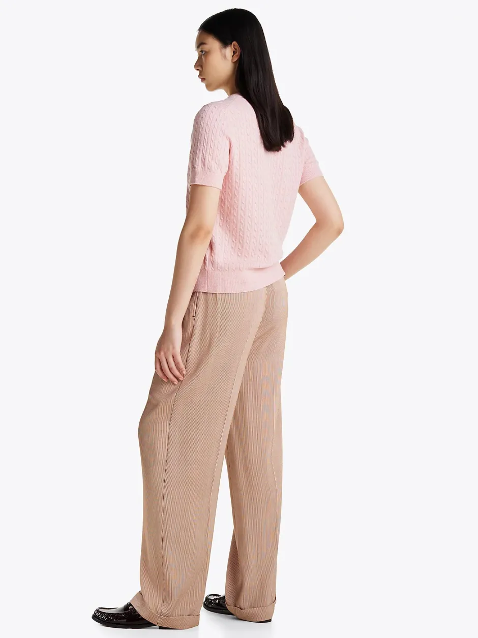 Naisten Neuletakki, MINI CABLE C-NK CARDI SS>Tommy Hilfiger Online