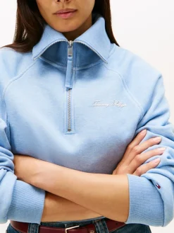 naisten neule, CLASSIC SCRIPT FLEECE HALF ZIP><noscript><img width=