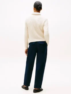 naisten neulepusero CO Cable C-NK LS Sweater,>Tommy Hilfiger Outlet