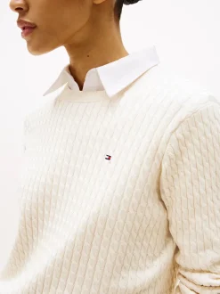 naisten neulepusero CO Cable C-NK LS Sweater,><noscript><img width=