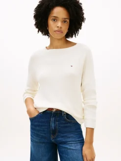 naisten neulepusero Cardi Fine GG LS Boat Neck Sweater,>Tommy Hilfiger Outlet