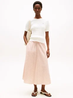 naisten neule, CO CABLE MID SS SWEATER><noscript><img width=