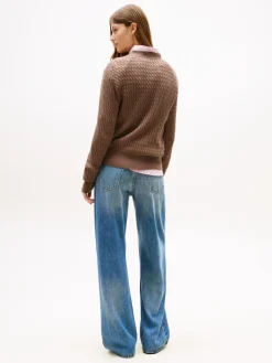 naisten neulepusero, CO CABLE C-NK LS SWEATER><noscript><img width=