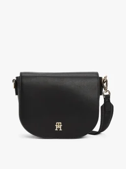 naisten olkalaukku, TH LOGOTAPE SADDLE BAG>Tommy Hilfiger Best