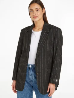 Naisten Oversize-bleiseri Liituraitakuosilla, OVERSIZED PREP PINSTRIPE BLAZER>Tommy Hilfiger Outlet