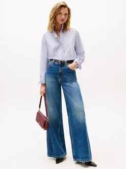 naisten paitapusero POPLIN RUFFLE SHIRT,><noscript><img width=