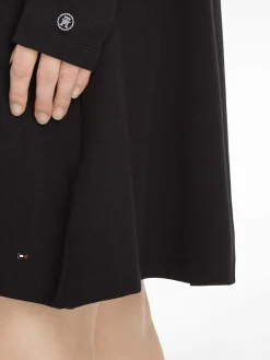 Naisten Pitkähihainen Trikoomekko, F&F C-NK SHINY INTERLOCK LS DRESS 99><noscript><img width=