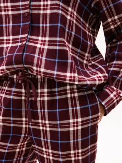 naisten pyjama LS FLNL SHIRT PJ PANTS SET,><noscript><img width=