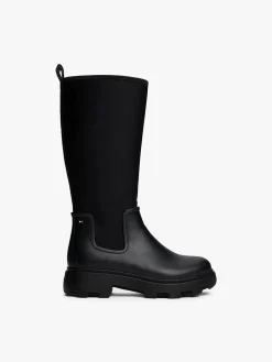 naisten saappaat FLAG LONG RAINBOOT WARM LINING,>Tommy Hilfiger Outlet