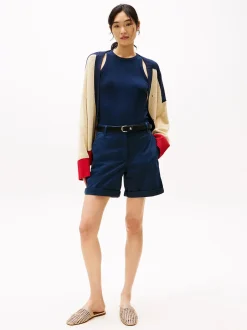 naisten shortsit, CO BLEND GMD CHINO SHORT>Tommy Hilfiger Clearance