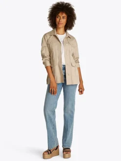 naisten takki, GOLD BUTTON UTILITY JACKET><noscript><img width=