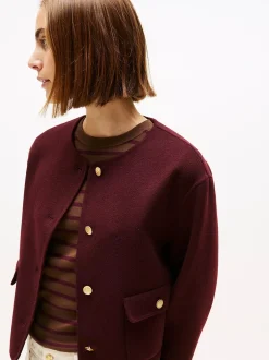 naisten takki, DF WOOL BLEND REG LADY JACKET>Tommy Hilfiger New