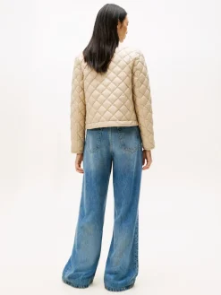 naisten takki, BUTTON QUILTED REG LADY JACKET>Tommy Hilfiger Online