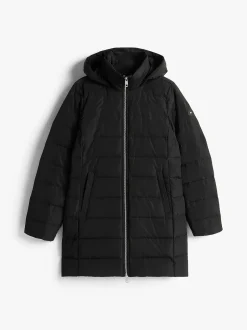 naisten takki MW DOWN SLIM COAT WITH,>Tommy Hilfiger