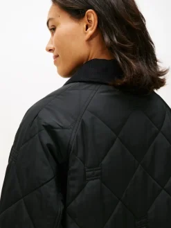 naisten tikkitakki Padded Flag Quilted Coat,><noscript><img width=