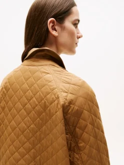 naisten tikkitakki, PADDED NYLON REG QUILTED COAT><noscript><img width=