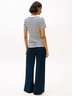 naisten t-paita, KNOT BOAT-NK SS TEE n>Tommy Hilfiger