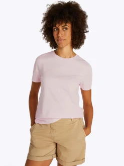 naisten t-paita, K-REG SCRIPT C-NK TEE SS>Tommy Hilfiger Hot