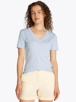 naisten t-paita, SLIM CODY V-NK SS, C1O>Tommy Hilfiger Discount