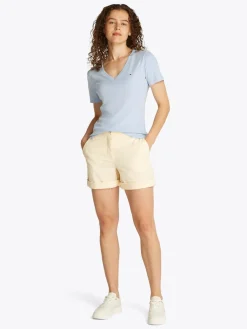 naisten t-paita, SLIM CODY V-NK SS, C1O>Tommy Hilfiger Discount