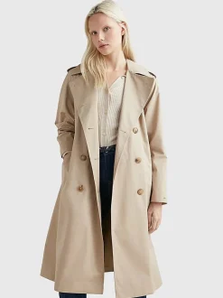 Naisten Trenssi, AD-COTTON BLEND TRENCH>Tommy Hilfiger Outlet