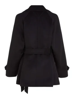 Naisten VillakangasTakki, DF WOOL BLEND SHORT TRENCH><noscript><img width=