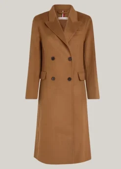 Naisten Villatakki, AD-MD DF WOOL BLEND DB COAT>Tommy Hilfiger