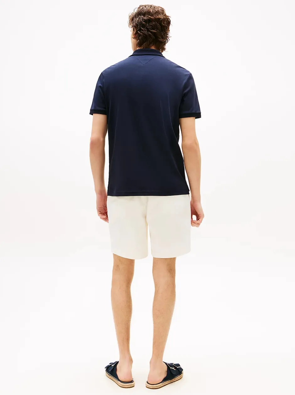 Regular Signature Zip Placket Polo Shirt>Tommy Hilfiger Discount