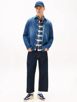 miesten farkkupaita TJM Denim Regular Fir Shirt EXT, sininen><noscript><img width=