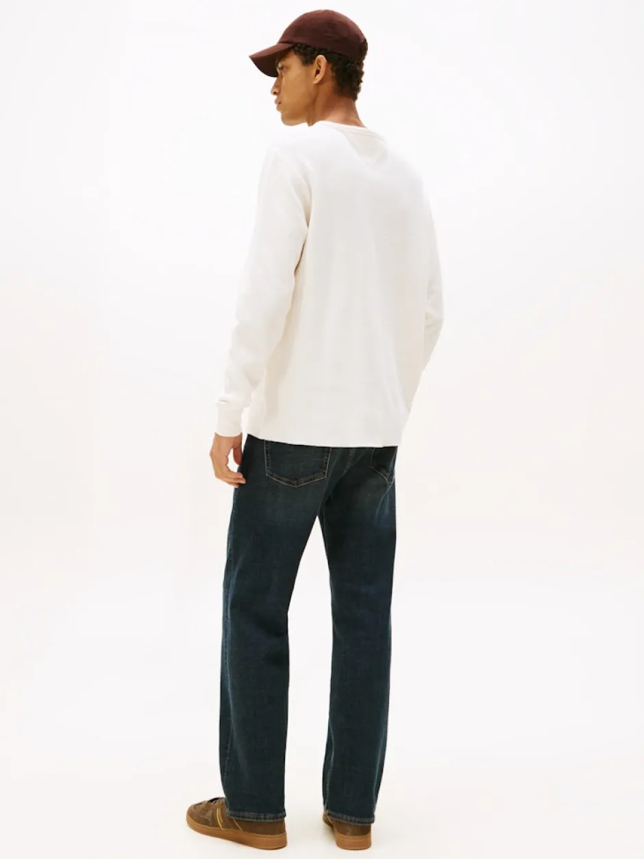 miesten paita, TJM SLIM WAFFLE SCRIPT HENLEY>Tommy Jeans