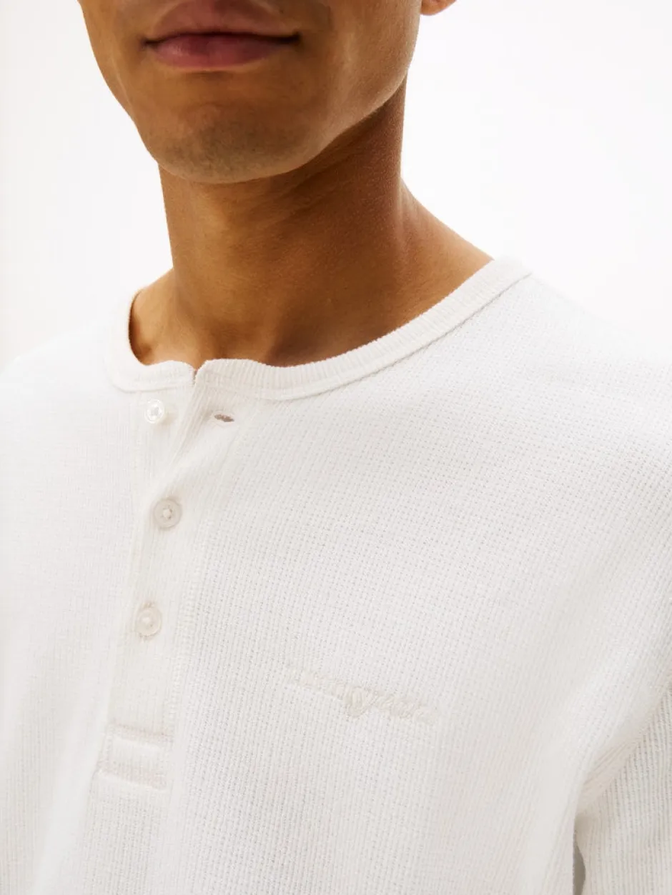 miesten paita, TJM SLIM WAFFLE SCRIPT HENLEY>Tommy Jeans