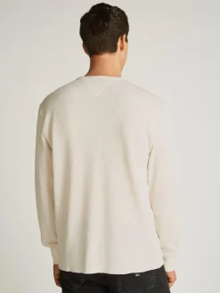 Miesten Paita, REG WAFFLE HENLEY TEE>Tommy Jeans Hot