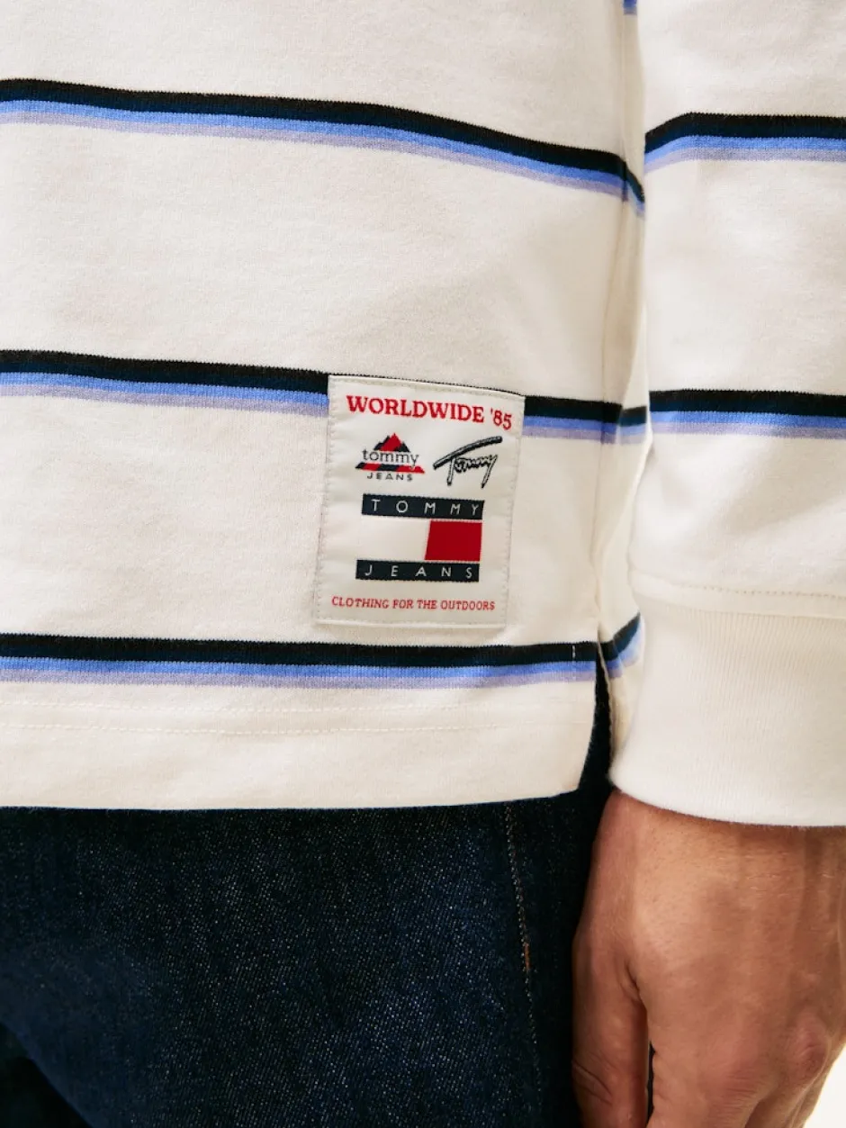 miesten paita TJM RLX WOVEN LABEL RUGBY,>Tommy Jeans