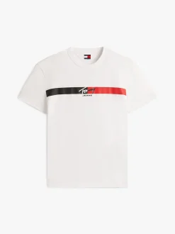 miesten t-paita TJM REG SIGNATURE STRIPE T EXT,><noscript><img width=