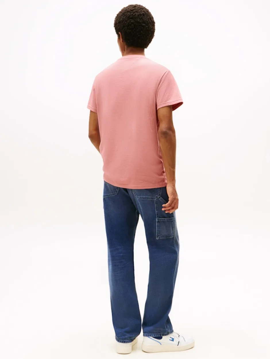 miesten t-paita, TJM SLIM LINEAR CHEAST TEE>Tommy Jeans Hot