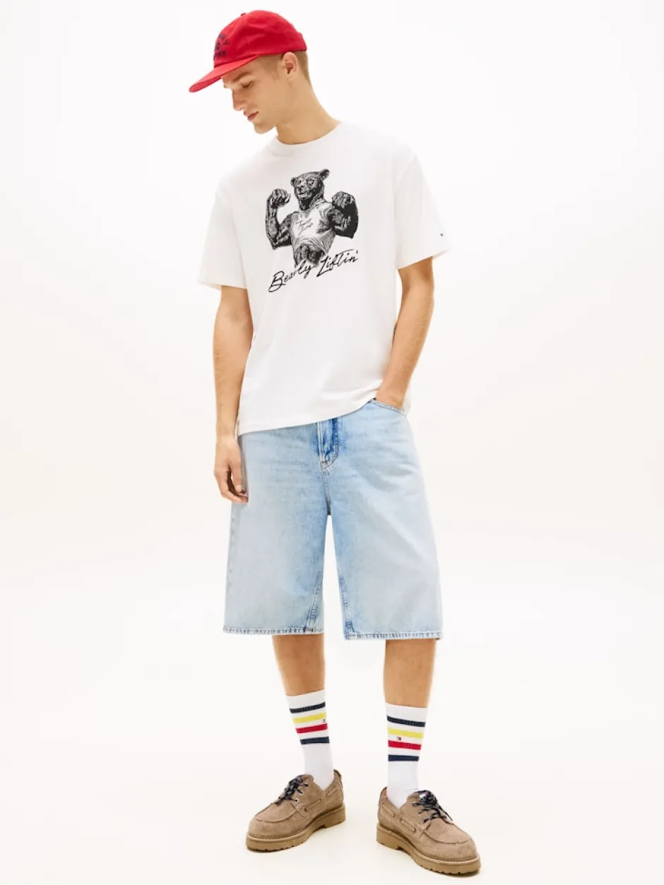 miesten t-paita TJM RLX Bear SS Tee,>Tommy Jeans Best