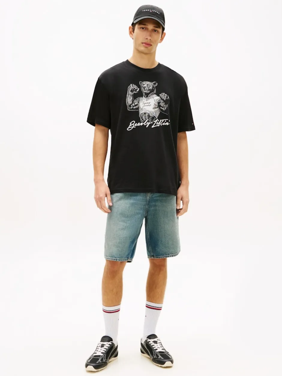 miesten t-paita TJM RLX Bear SS Tee,>Tommy Jeans Clearance