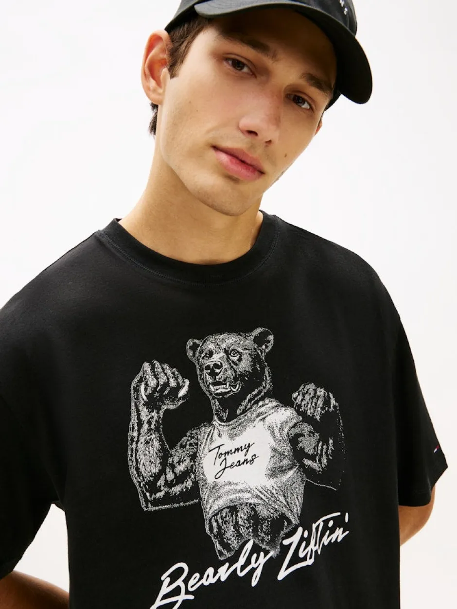 miesten t-paita TJM RLX Bear SS Tee,>Tommy Jeans Clearance