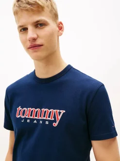 miesten T-paita TJM REG APPLIQ GRAPHIC SS T EXT,>Tommy Jeans Online