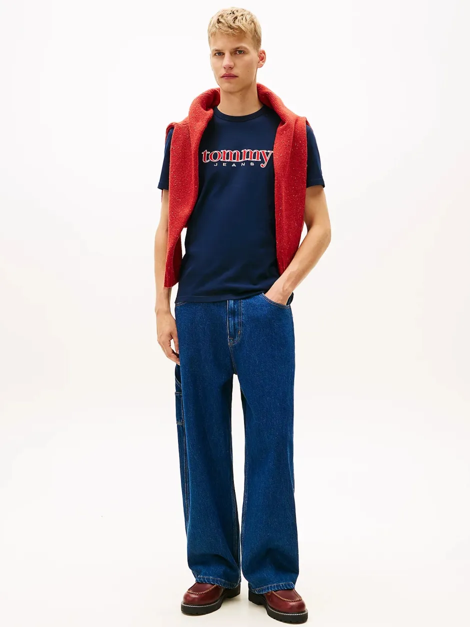 miesten T-paita TJM REG APPLIQ GRAPHIC SS T EXT,>Tommy Jeans Online