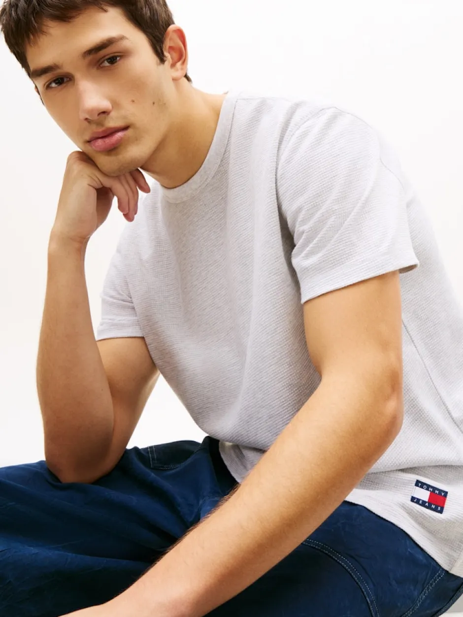 miesten t-paita TJM Reg Waffle SS Tee,>Tommy Jeans Clearance