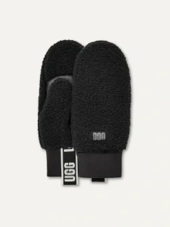 Naisten Käsineet, W FLUFF MITTEN WITH LOGO TAPE>UGG Online