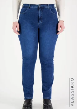 Naisten Farkut, Caramel 7345 Curvy Fit Indigo>Very Nice