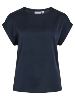 lyhythihainen toppi, VIELLETTE S/S SATIN TOP><noscript><img width=